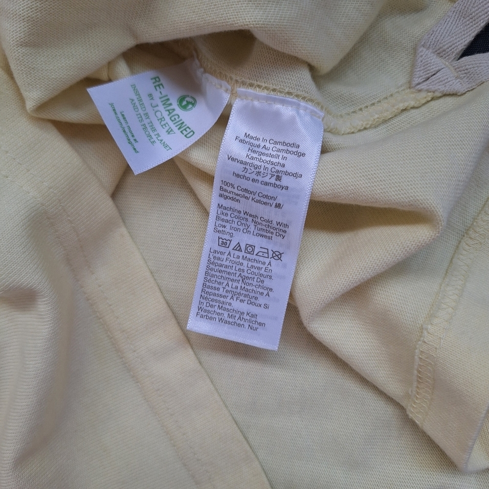 J.Crew Mens Rugby Crewneck Shirt Multistripe Short Sleeve M Medium 100% Cotton - Picture 4 of 7